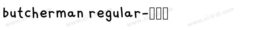 butcherman regular字体转换